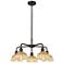 Ballston Bristol Natural II 26"W 5 Light Oiled Bronze Stem Chandelier