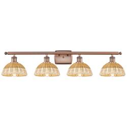 Ballston Bristol Natural II 38"W 4 Light Antique Copper Vanity Light