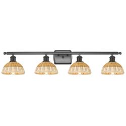 Ballston Bristol Natural II 38"W 4 Light Oil Rubbed Bronze Bath Light