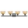 Ballston Bristol Natural II 38"W 4 Light Oil Rubbed Bronze Bath Light