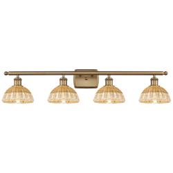 Ballston Bristol Natural II 38" Wide 4 Light Brushed Brass Bath Light