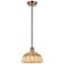 Ballston Bristol Natural II 9"W Antique Copper Cord Hung Mini Pendant