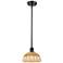 Ballston Bristol Natural II 9"W Oiled Bronze Stem Hung Mini Pendant