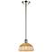 Ballston Bristol Natural II 9"W Polished Nickel Stem Hung Mini Pendant
