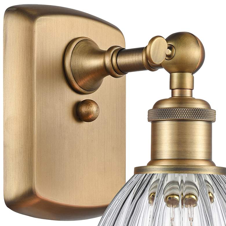 Image 2 Ballston Brookfield 10 1/2"H Brushed Brass LED Wall Sconce more views