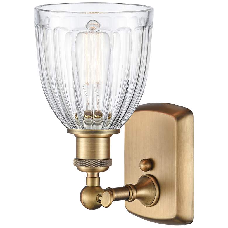 Image 3 Ballston Brookfield 10 1/2"H Brushed Brass LED Wall Sconce more views