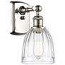 Ballston Brookfield 11" High Polished Nickel Wall Sconce