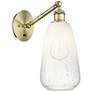 Ballston Brookhaven Almond 13"H Brass Swivel Sconce With Opal Shade