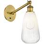 Ballston Brookhaven Almond 13"H Brushed Brass Swivel Sconce w/ Opal Shade