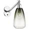 Ballston Brookhaven Almond 13"H Chrome Swivel Sconce w/ Slate Shade