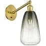 Ballston Brookhaven Almond 13"H Gold Swivel Sconce w/ Slate Shade