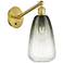 Ballston Brookhaven Almond 13"H Gold Swivel Sconce w/ Slate Shade