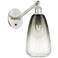 Ballston Brookhaven Almond 13"H Nickel Swivel Sconce w/ Slate Shade