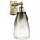 Ballston Brookhaven Almond 14"H Antique Brass Sconce With Slate Shade