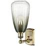 Ballston Brookhaven Almond 14"H Antique Brass Sconce With Slate Shade