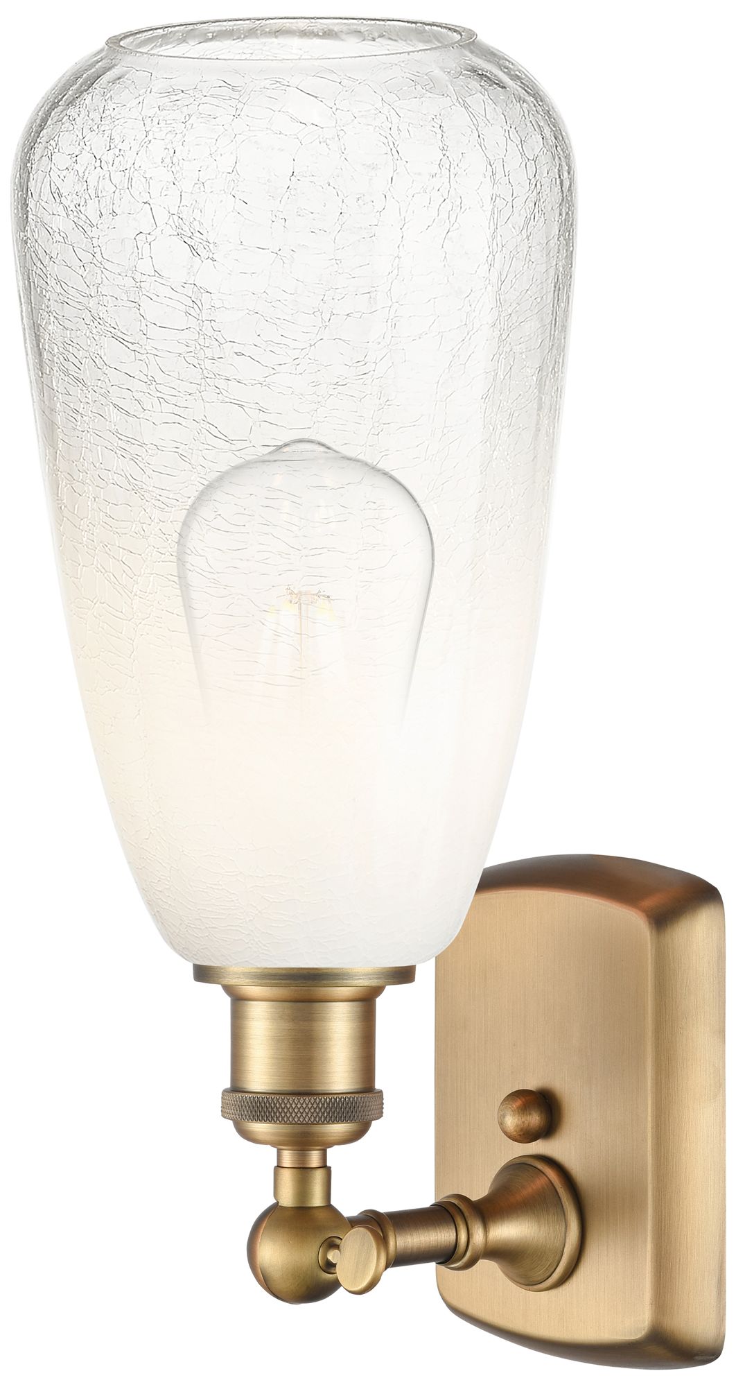 Image 2 Ballston Brookhaven Almond 14"H Brushed Brass Sconce With Opal Shade more views
