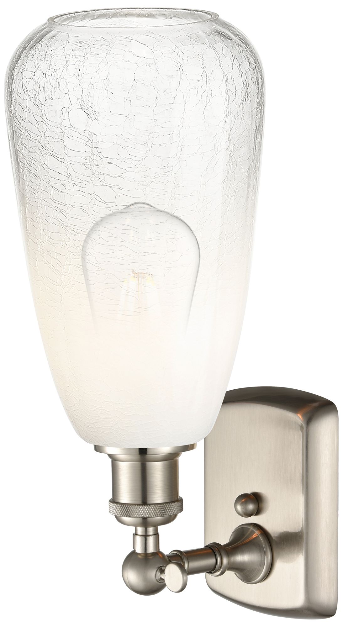 Image 2 Ballston Brookhaven Almond 14"H Brushed Nickel Sconce With Opal Shade more views