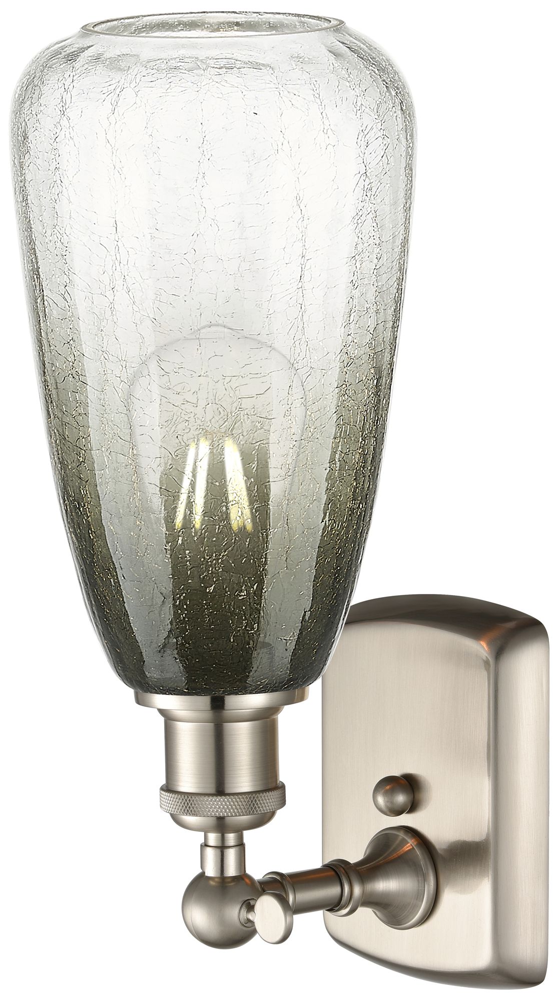 Image 2 Ballston Brookhaven Almond 14"H Brushed Nickel Sconce With Slate Shade more views