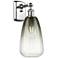 Ballston Brookhaven Almond 14"H Polished Chrome Sconce w/ Slate Shade