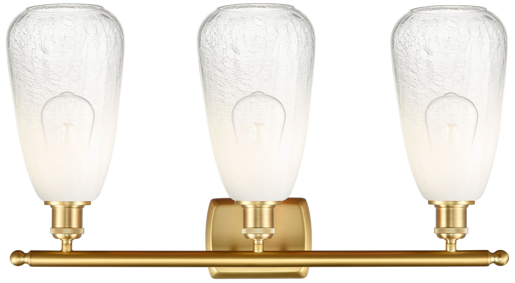 Image 2 Ballston Brookhaven Almond 26"W 3 Light Gold Bath Light w/ Opal Shade more views