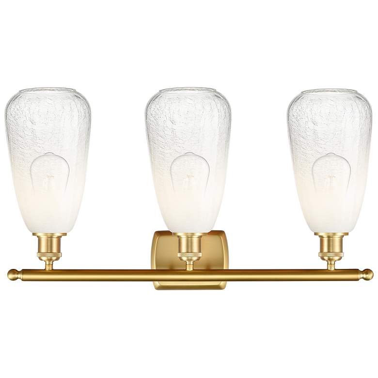 Image 2 Ballston Brookhaven Almond 26"W 3 Light Gold Bath Light w/ Opal Shade more views
