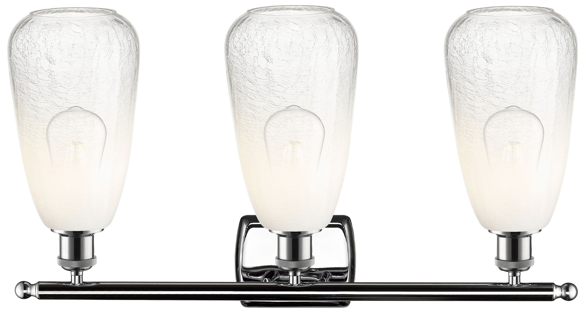 Image 2 Ballston Brookhaven Almond 26"W 3-Lt Chrome Bath Light w/ Opal Shade more views