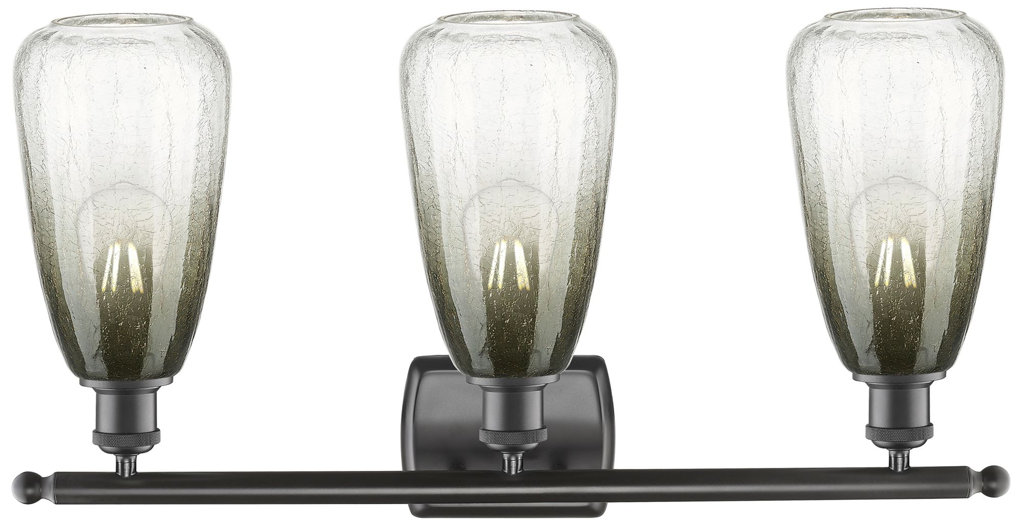 Image 2 Ballston Brookhaven Almond 26"W 3-Lt Oiled Bronze Vanity w/ Slate Shade more views