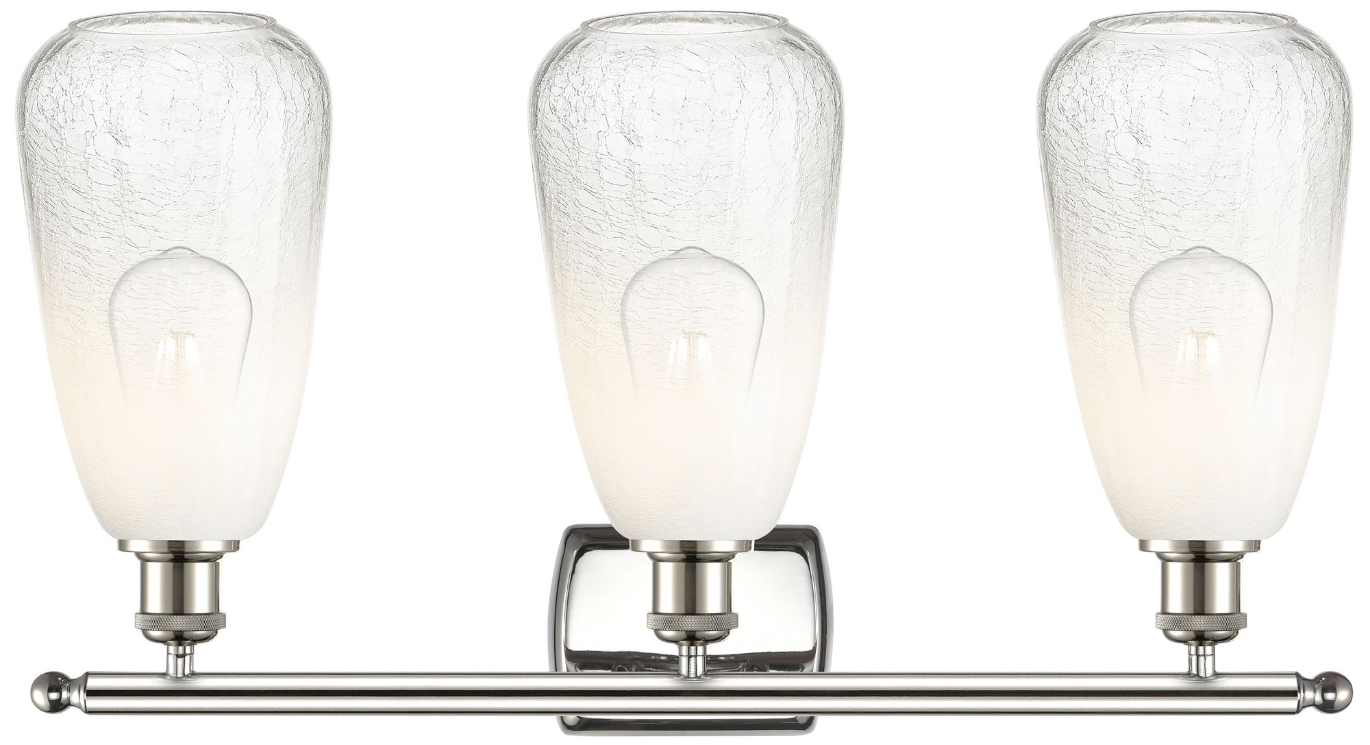 Image 2 Ballston Brookhaven Almond 26"W 3-Lt Polished Nickel Vanity w/ Opal Shade more views