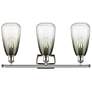 2_Ballston Brookhaven Almond 26"W 3-Lt Polished Nickel Vanity w/ Slate Shade more views