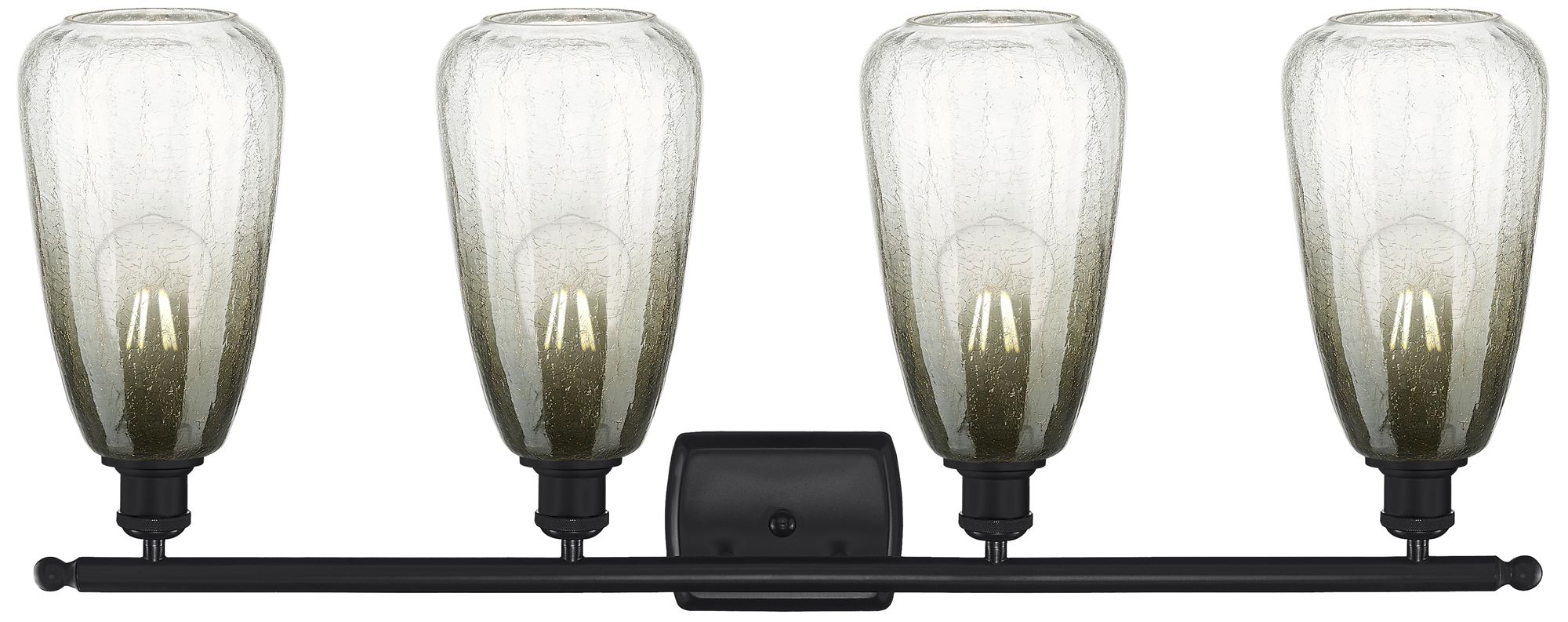 Image 2 Ballston Brookhaven Almond 36"W 4 Light Black Vanity w/ Slate Shade more views