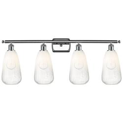 Ballston Brookhaven Almond 36"W 4 Light Chrome Vanity w/ Opal Shade