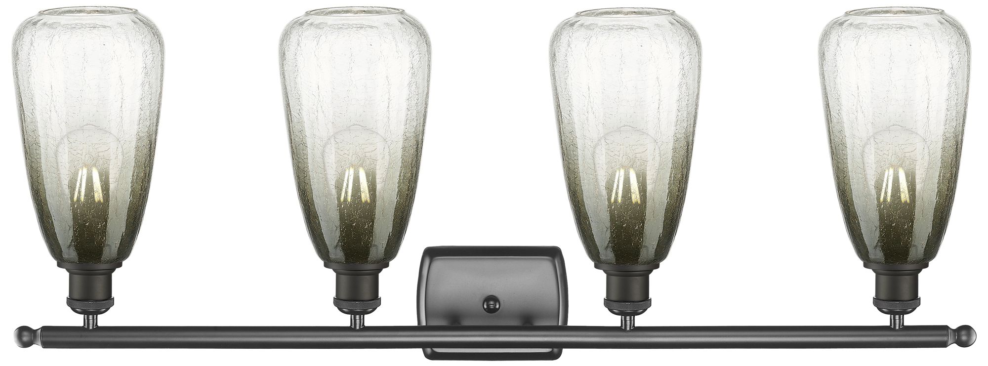 Image 2 Ballston Brookhaven Almond 36"W 4-Lt Oiled Bronze Vanity w/ Slate Shade more views