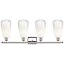 2_Ballston Brookhaven Almond 36"W 4-Lt Polished Nickel Vanity w/ Opal Shade more views