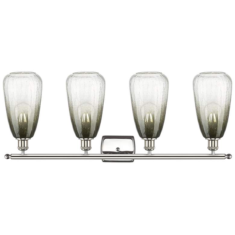 Image 2 Ballston Brookhaven Almond 36"W 4-Lt Polished Nickel Vanity w/ Slate Shade more views