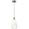 Ballston Brookhaven Almond 6"W Chrome Cord Mini Pendant w/ Opal Shade