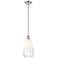 Ballston Brookhaven Almond 6"W Chrome Stem Mini Pendant w/ Opal Shade
