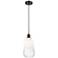 Ballston Brookhaven Almond 6"W Oiled Bronze Cord Pendant w/ Opal Shade