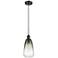 Ballston Brookhaven Almond 6"W Oiled Bronze Cord Pendant w/ Slate Shade