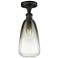 Ballston Brookhaven Almond 6"W Oiled Bronze Semi-Flush w/ Slate Shade