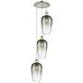 1_Ballston Brookhaven Flute 14"W 3-Lt Polish Nickel Cord Pendant w/ Slate
