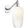 Ballston Brookhaven Flute 15"H Chrome Swivel Sconce w/ Opal Shade