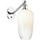Ballston Brookhaven Flute 15"H Chrome Swivel Sconce w/ Opal Shade