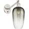 Ballston Brookhaven Flute 15"H Nickel Swivel Sconce w/ Slate Shade