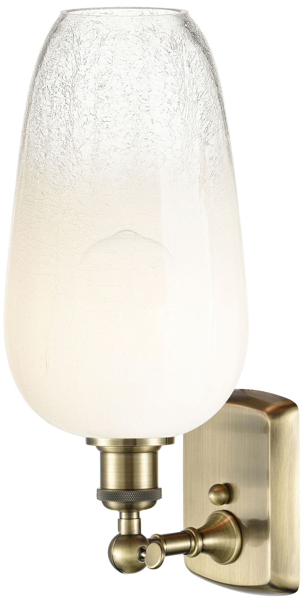 Image 2 Ballston Brookhaven Flute 16"H Antique Brass Sconce With Opal Shade more views