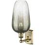 Ballston Brookhaven Flute 16"H Antique Brass Sconce With Slate Shade