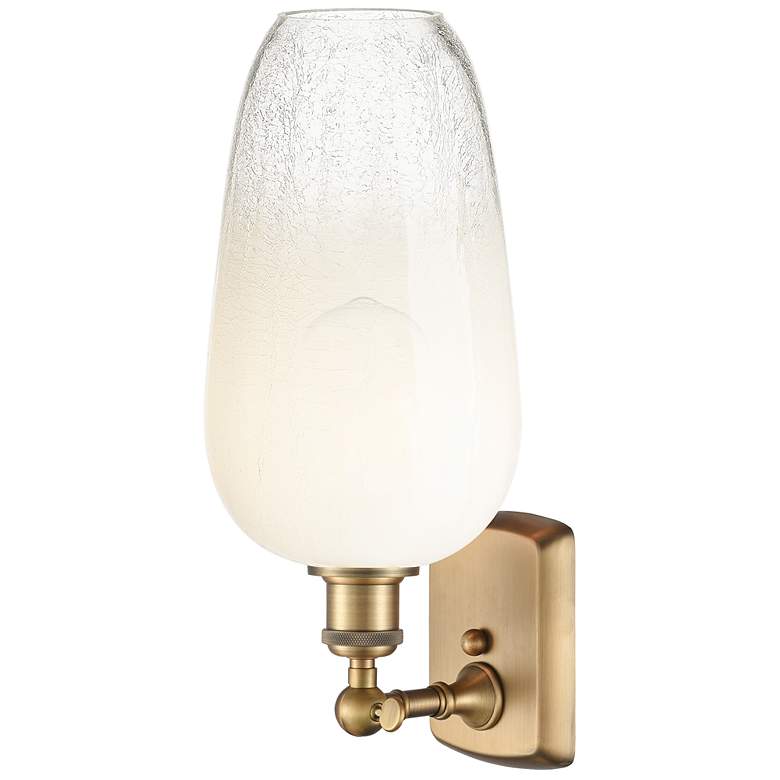 Image 2 Ballston Brookhaven Flute 16"H Brushed Brass Sconce With Opal Shade more views