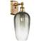 Ballston Brookhaven Flute 16"H Brushed Brass Sconce With Slate Shade