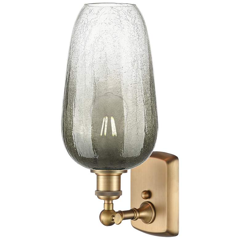 Image 2 Ballston Brookhaven Flute 16"H Brushed Brass Sconce With Slate Shade more views