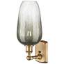 2_Ballston Brookhaven Flute 16"H Brushed Brass Sconce With Slate Shade more views