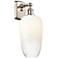 Ballston Brookhaven Flute 16"H Brushed Nickel Sconce With Opal Shade